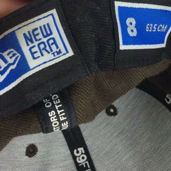 Chicago White Sox MLB New Era 59Fifty Brown Gold Fitted Cap Size 8 Wool - Picture 7 of 8